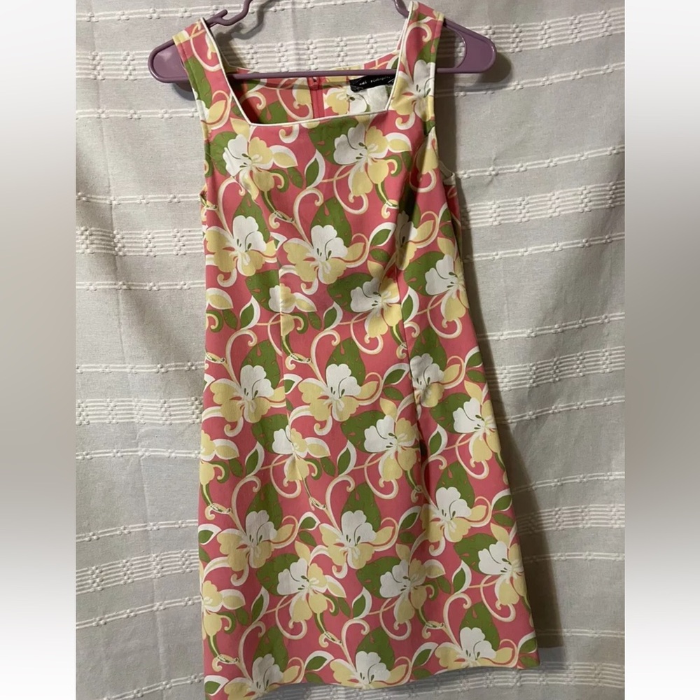 Jodi Kristopher Pink Floral Sheath Beautiful In Color Dress Women Sz 6 30.00